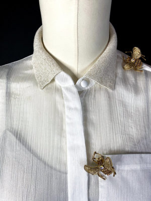 Блуза с потайной застежкой